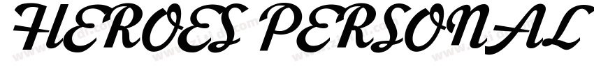 HEROES PERSONAL USE字体转换